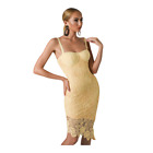 New BELLA BARNETT Milila Lace Bandage Dress - Yellow L