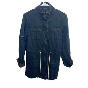 I Heart Ronson Utility Jacke Langarm Kordelzug Taille Dunkelblau Gr. S Neu mit Etikett - Bild 1 von 5