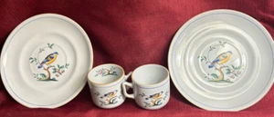 2 Spode Queen's Bird Teetasse Untertasse Kaffeetasse Heiße Schokolade Espresso Abendessen - Bild 1 von 3