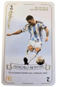Panini McDonald's Argentina Soccer Card #2 Gonzalo Montiel FIFA World Cup Champ - Picture 1 of 2