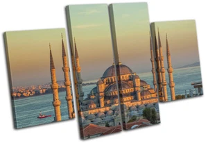 Islam Temple Muslim Architecture MULTI CANVAS WALL ART Picture Print - Picture 1 of 1