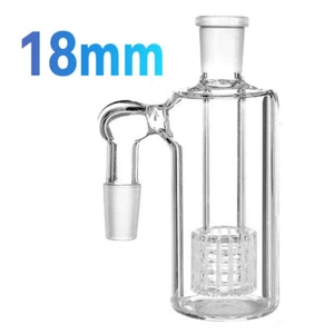 Bong Acqua Vetro 18mm Cattura Cenere 90 Gradi Trasparente Spessore Pyrex Vetro Bubbler - Foto 1 di 7