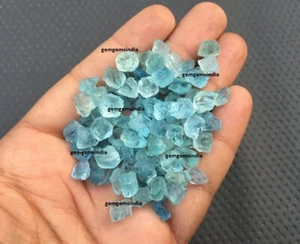 25 Piezas Aguamarina Azul Natural Crudo Tamaño 8-10 MM Aguamarina Piedra Áspera A Granel - Imagen 1 de 4