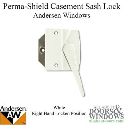 Andersen Casement Window Sash Lock, Perma-Shield 1979-95, RH - White • 35.33$