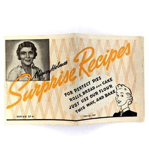 Folleto publicitario de recetas sorpresa Nancy Holmes de la década de 1930 desplegable C43 - Imagen 1 de 7