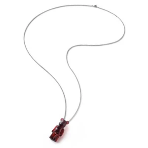 Collana Lunga Baccarat BearBrick, Argento, Cristallo Rosso 2814118 - Foto 1 di 1