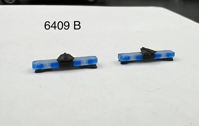 2 Pack 1/64 Whelen Edge Lightbar Blue w/ Speaker Highway Patrol State Police - Image 1 of 4