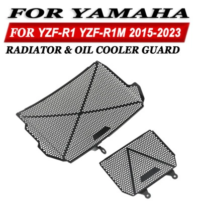 For Yamaha YZFR1 YZF-R1 R1M 2015-2023 Radiator & Oil Cooler Guard Cover Grille Foto 1 de 4