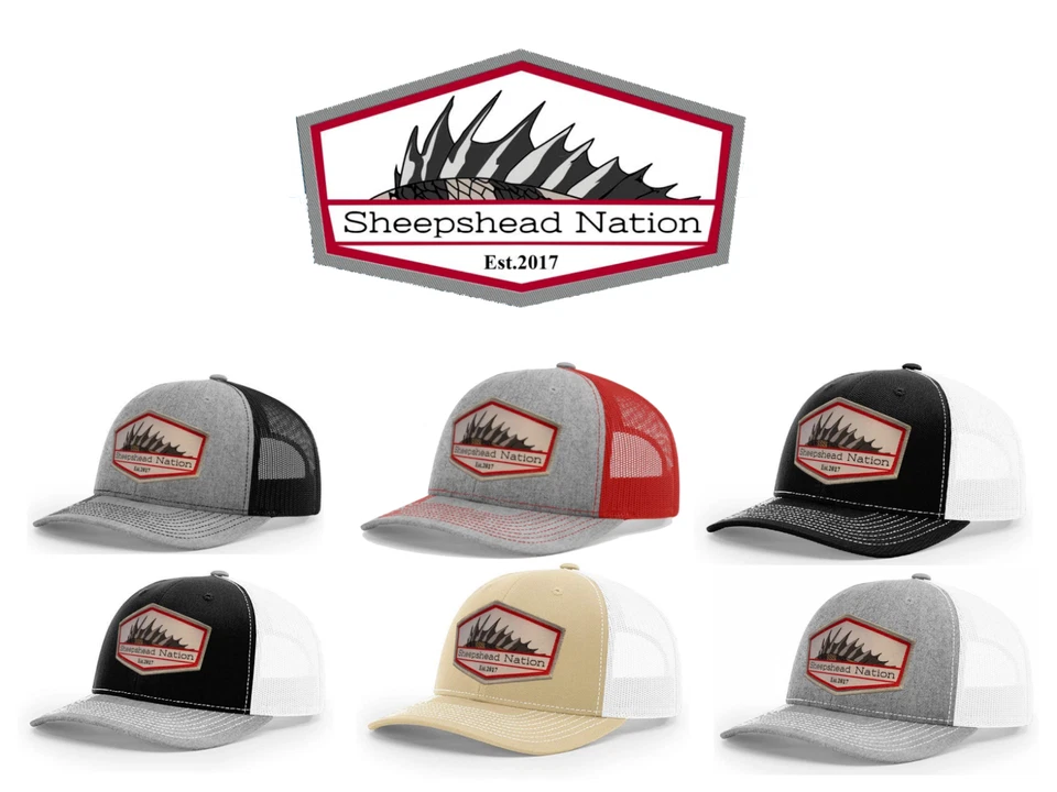 Sheepshead Nation Trucker Hat Adjustable Snap Back One Size Pick Hat Color - Image 1 of 1
