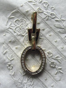 GOLDENER ANHÄNGER - KRISTALL - PIERRE LANG - Bild 1 von 2