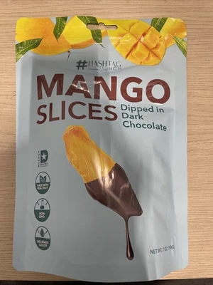 ELEPHANT PARK Mango Dried Fruit All Natural Real Rich Dark Chocolate Dipped Tropical 7 oz