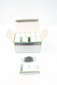 Box Of 10 Leviton 5251 Receptacle 2p 3w 15a Amp 125v-ac - Picture 1 of 6