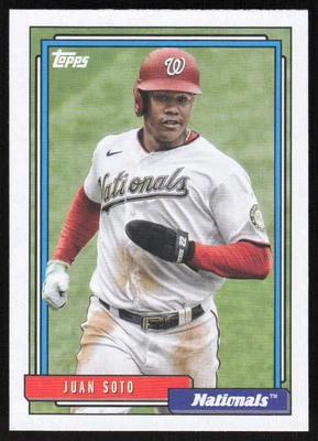JUAN SOTO 2021 TOPPS UPDATE 1992 REDUX #T92-49 WASHINGTON NATIONALS - Image 1 of 3
