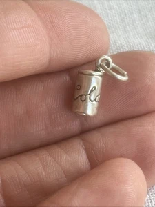 Cola Sterling Silver Charm Bracelet Pendant 925 Jewelry Soda Coke Pepsi Can SJC - Picture 1 of 5