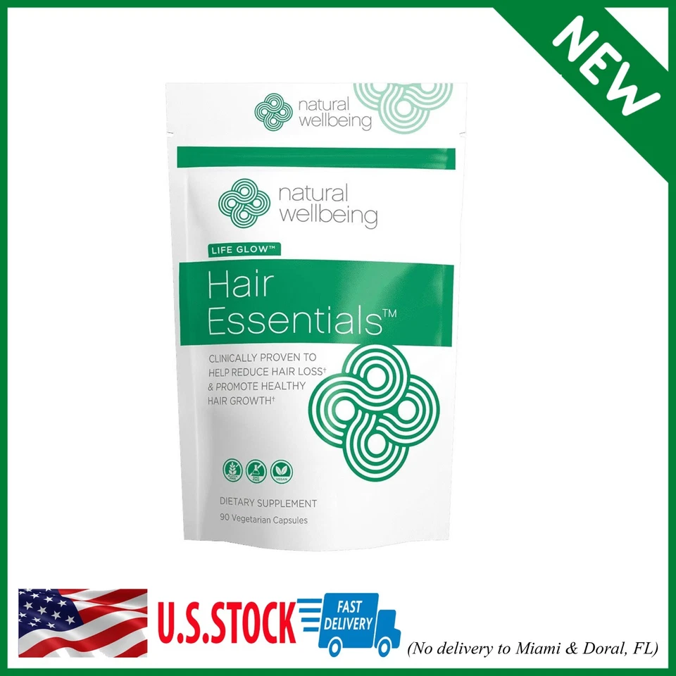 Natural Herbal Hair Essentials Growth Supplement Treatment For Men & Women