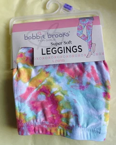 Legging para niñas Tie Dye estampado AZUL BOBBIE BROOKS SUPER SUAVE talla L 10-12 - Imagen 1 de 7