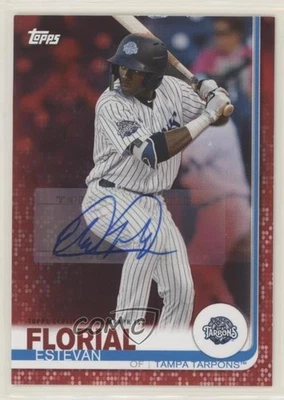 2019 Topps Pro Debut Red Auto /10 Estevan Florial #63 Auto - Image 1 of 2