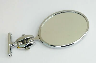 MO002 - DESMO STYLE OVAL OVERTAKING MIRROR FOR VINTAGE & CLASSIC CARS ALL BRASS - Image 1 of 4