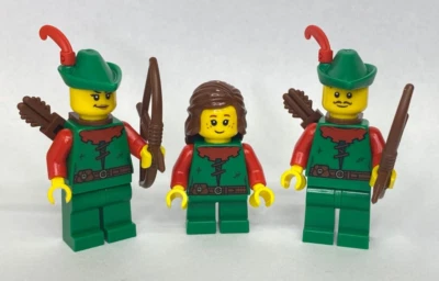 LEGO Castillo - Lote de 3 Minifiguras Forestmen - Archer Forest Girl 10305 Foto 1 de 4