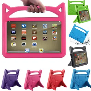 Kids shockproof EVA Protective Handle Case For Amazon Fire 7 inch 2019 Tablet UK - Picture 1 of 34