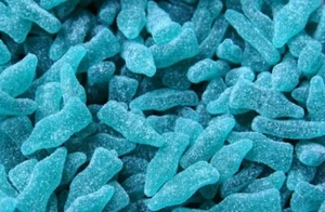 Sweets Fizzy Blue Bottles | Mini Raspberry Flavour | Party Bulk Buy Bags | Halal - Picture 1 of 6