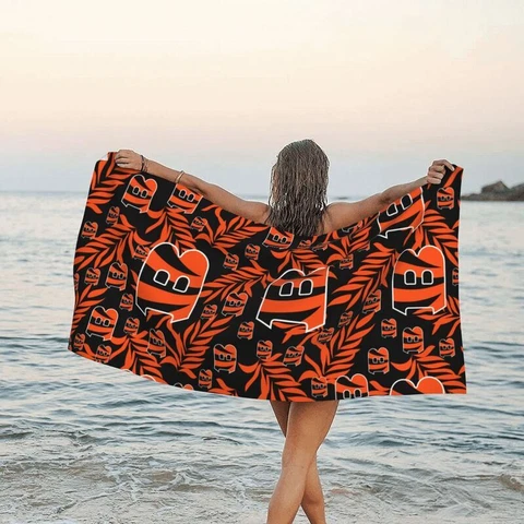 Cincinnati Bengals Fans Travel Towel Beach Holiday Quick Dry Towel 31.5"x63" Cover