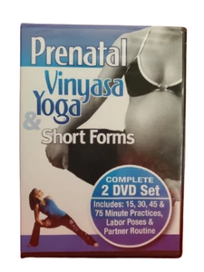 Prenatal Vinyasa Yoga & Short Forms Jennifer More Complete 2 DVD Set NEW - Picture 1 of 2