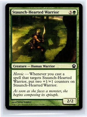 2013 MTG - Staunch-Hearted Warrior Theros Regular 179/249 - Image 1 of 2