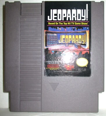 JEOPARDY NES Nintendo Entertainment System Video Game Sleeve & Poster Used 1985 - Image 1 of 4
