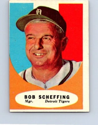VINTAGE BASEBALL CARD  TOPPS 1960 BOB  SCHEFFING COACH DETROIT TIGERS NO597 - Image 1 of 2