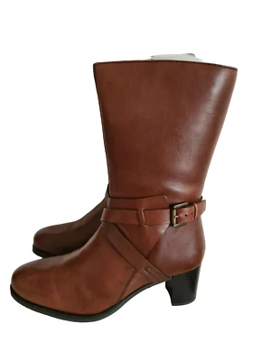 Sheego Leder Stiefelette Stiefel 37 bis 42 braun NEU 232 834 (329) (901)