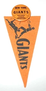 1936 NEW YORK GIANTS NATIONAL LEAGUE CHAMPIONS WORLD SERIES PIN PENNANT MEL OTT - Picture 1 of 3