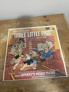Walt Disney's Three Little Pigs Capital Records Don Wilson + Original Cast Vinyl - Bild 1 von 4