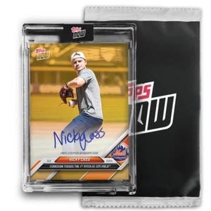 NICKY CASS On-Card Autograph to 99 or Lower - 2024 MLB TOPPS NOW NY Mets SEALED - Bild 1 von 4