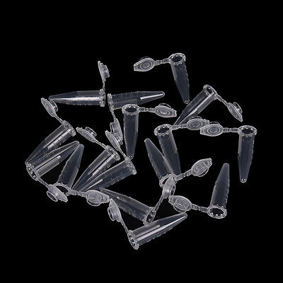50X0.5ml Lab Clear Micro Plastic Test Tube Centrifuge Vial Snap Cap Container AY • 2.70£