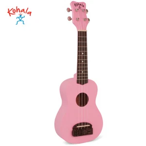 Kohala KT-SPI Tiki Series Beginner Soprano Ukulele Satin Pink Finish - Picture 1 of 1