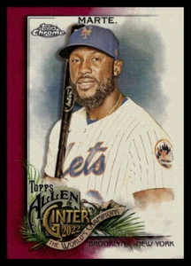 2022 Topps ALLEN & GINTER CHROME STARLING MARTE MAGENTA REFRACTOR 31/199 METS - Picture 1 of 2