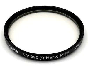 Hama UV 390 (0-Haze) (VI) Filter 55mm Circular Filter Thread M55 - Picture 1 of 1
