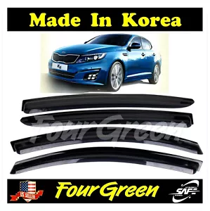 Black Rain Guards Vent Deflector Window Visor for 2011-2015 Kia Optima ⭐⭐⭐⭐⭐ - Picture 1 of 5