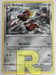 2x Bisharp ® Scudo e Spada 134/202 ® Non Comune ® Pokemon Italiano - Picture 1 of 1