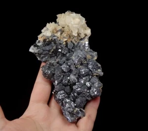 GALENA Y CALCITA Y ESFALERITA --- ¡grupo superior!!! --- BULGARIA Madan /pi569 - Imagen 1 de 16