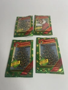 New Sealed Packs LOT 1995 Fleer Christmas Trading Cards - Picture 1 of 4