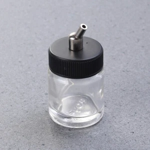 1 Pc Airbrush Bottle 22 Jar Clear Glass Paint Cup for Airbrush Paint - Picture 1 of 11