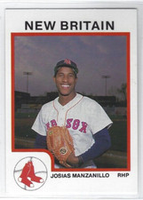 1987 New Britain Red Sox (Double A-Boston Red Sox) Josias Manzanillo