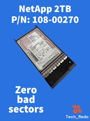NetApp IBM 2TB Replacement SAS Server Hard Drive 108-00270 SP-306A-R5 w/ Tray - Image 1 of 3