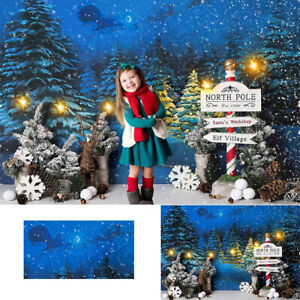 Christmas Winterland Photography Backdrop North Pole Photo's Background Banner