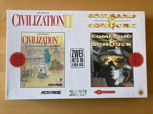PC Big Box Command Conquer Civilization 2 CIB Pixel Grading Westwood OVP - Bild 1 von 10