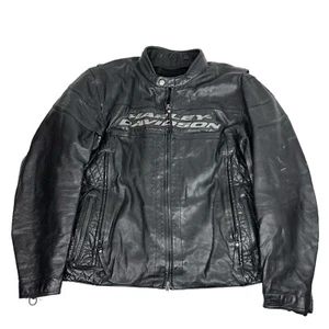 Harley Davidson Luminator 360 Leather Jacket Riding Biker Padded Size 2XL - Picture 1 of 14