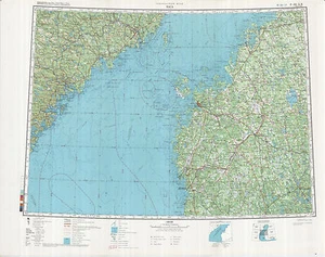 Russian Soviet Military Topographic Map - VAASA (Finland), 1:500 000, ed.1978 - Picture 1 of 5