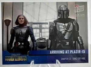 Topps Now Star Wars The Mandalorian Season 3 Blue Parallel Card 26 14/49 - Picture 1 of 2